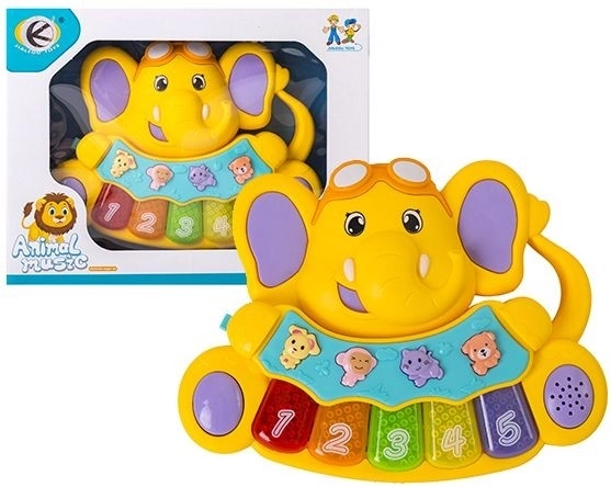 Mini children's accordion elephant - 1 piece