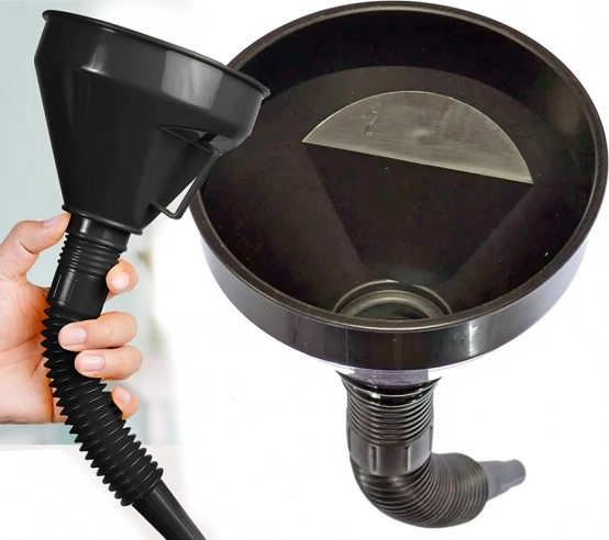 Large Fuel Funnel with Strainer and Flexible Spout XXL