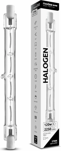 Modee halogeenlamp R7S 118 mm 120 W soe valge, hämardatav