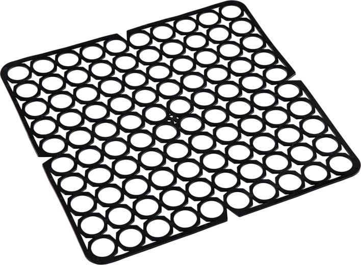 Elastne valamu rest 27,5 × 27,5 cm, must