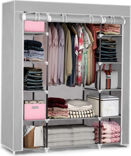 Tekstiilist riidekapp Massido – hall