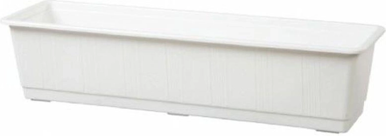 Plastist lillekast lilledele 60 cm valge