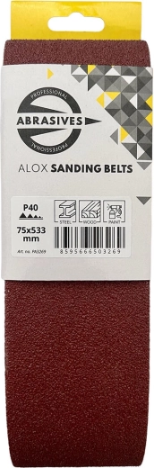Lihvlint 75 × 533 mm P100 – komplekt 3 tk