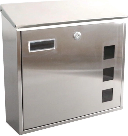 Roostevabast terasest postkast 350 × 330 × 110 mm