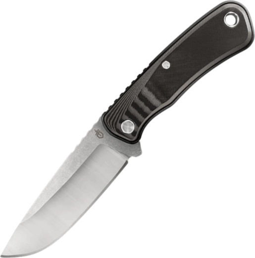 Gerber Downwind Fixed DP Black vastupidav välitingimustesse sobiv fikseeritud noa 10,8 cm must-hall