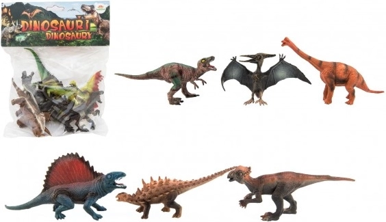 Plastist dinosaurusete komplekt, 6 tk