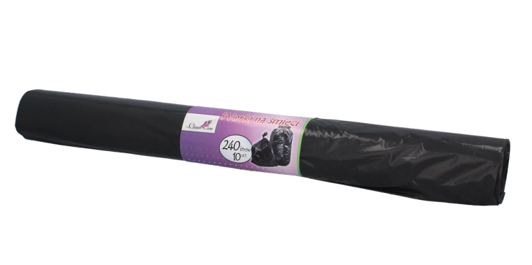Eriti tugevad prügikotid 240 l, mustad, 10 tk