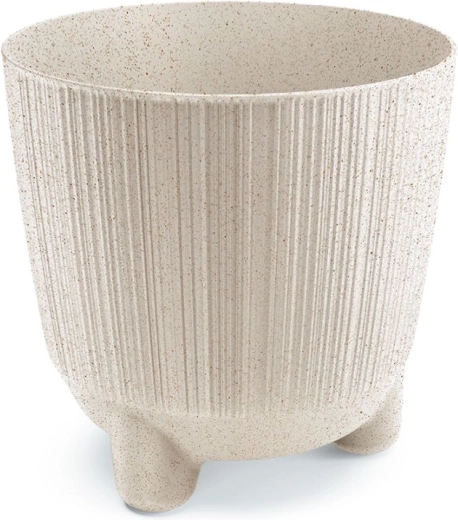 Lillepott RYFO ECO WOOD 19,5 cm valge