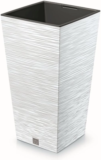 Lillepott Furu Square 34,5 cm – valge