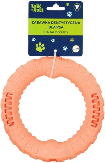 Orange dental dog toy