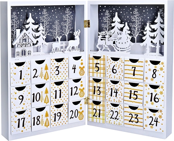 Solight LED Advent calendar book 40 × 30 cm
