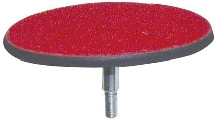 Backing pad for sanding sheets 125 mm, soft, with hook-and-loop