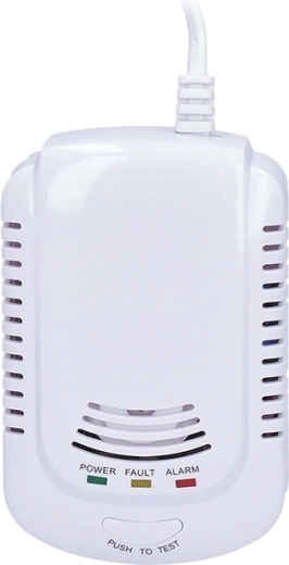 Solight flammable gas leak detector with battery backup