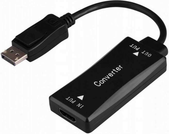 Aktiivne HDMI–DisplayPort konverter 4K 30 Hz, 0,15 m