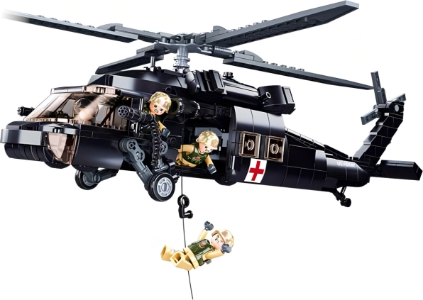 Sluban ModelBricks päästehelikopter UH-60 Black Hawk