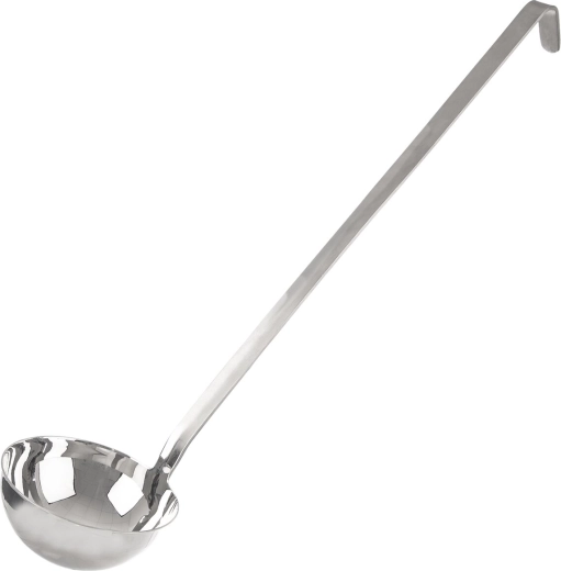 Stainless steel gastro ladle 55 cm, diameter 14 cm