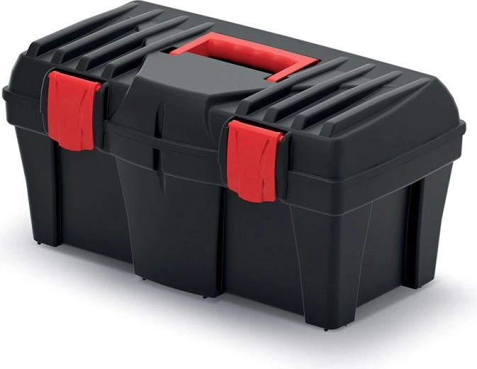 Plastist tööriistakohver Caliber 460 × 257 × 227 mm koos organiseerijaga
