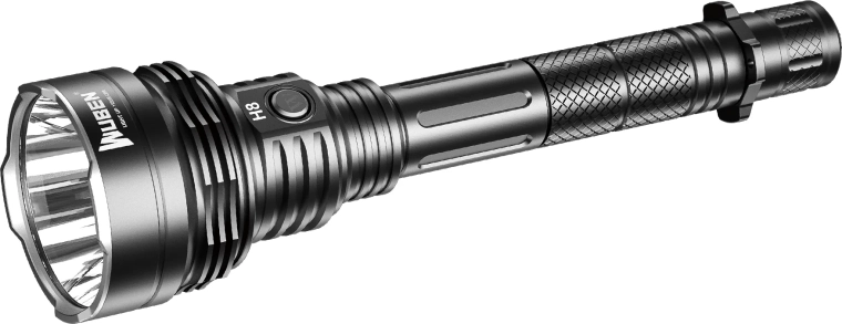Wuben H8 Deluxe Kit taktikaline taskulamp 1800 lm, must komplekt
