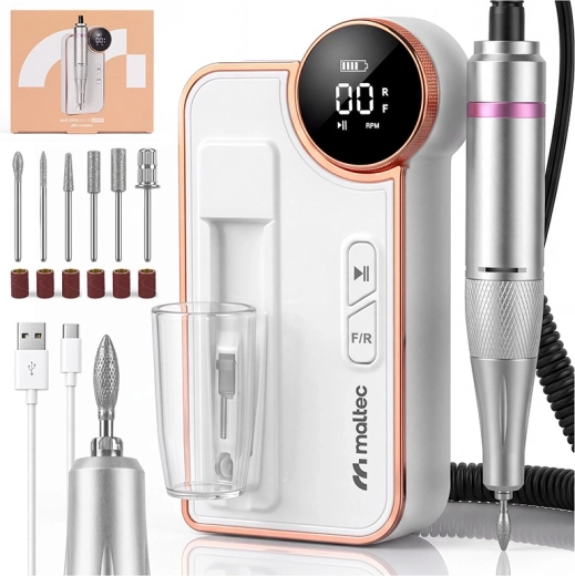 Maltec Beauty juhtmevaba küünefrees koos freasidega