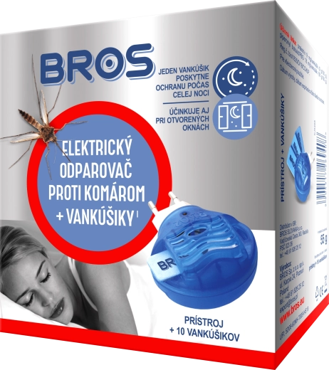 Bros elektriline sääsevahendaja + padjakesed, 10 tk