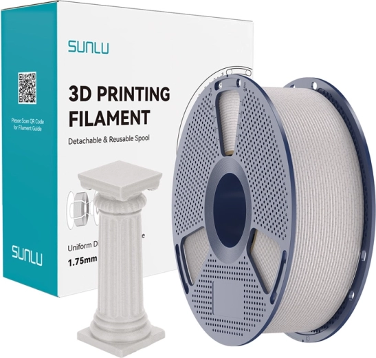 Sunlu PLA marmorfilament suurel kiirusel – helehall