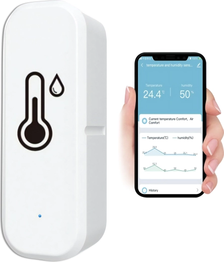 Nutikas wifi-termomeeter ja hügromeeter Tuya Smart (Alexa ja Google Assistant) – 1 tk