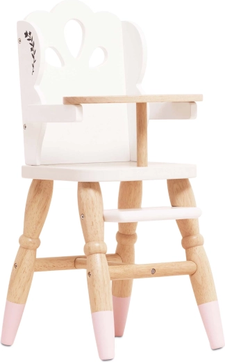 Le Toy Van wooden doll high chair in vintage style