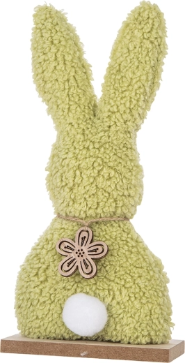 Dekoratiivne figuur Boucle jänes roheline 25 cm