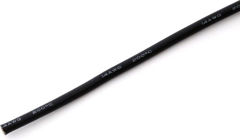 Silikoonjuhe MSP 2,0 mm² (14 AWG) must - 1 m