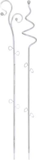 Orhidee tugi Decor, valge läbipaistev, 58,5 cm