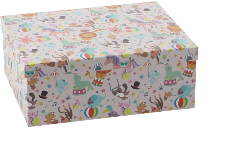 Gift box Kolorowe Zwierzęta 31 × 24.5 × 12 cm - 1 piece