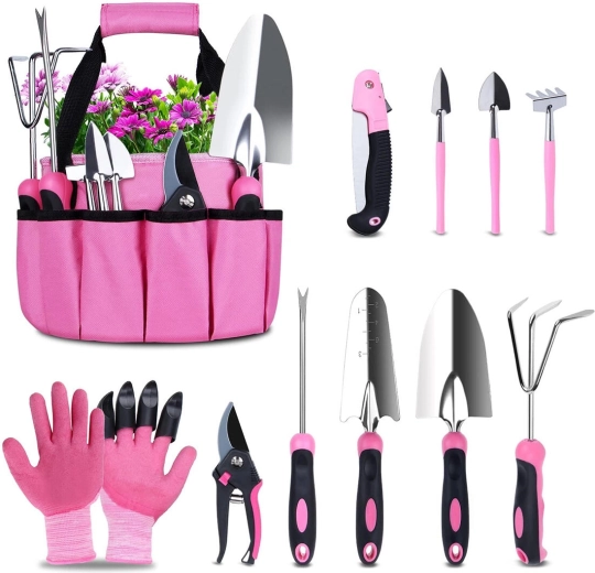 Aiatööriistade komplekt 11 tk – roosa