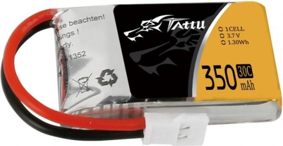 Tattu LiPo aku 350 mAh 3,7 V 30C 1S Molex-pistikuga