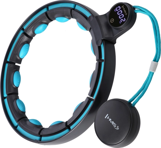 Massaažihula hoop raskusega, magnetite ja loenduriga HMS HHM17 must/matt