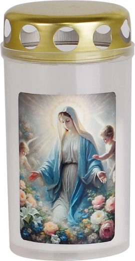 Hauaküünal Maarja motiiviga, kaanega 11 cm, 120 g