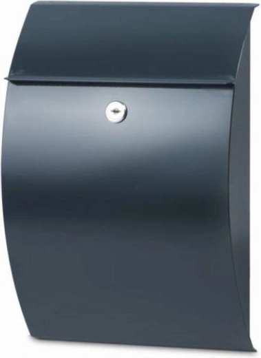 Postkast CAPRI, antratsiit, tsingitud teras, 300 × 215 × 70 mm