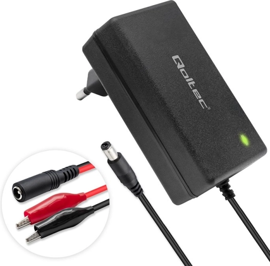 AGM-, GEL- ja STD-akude 24 V laadija LED-indikaatori ja 1,8 m kaabliga