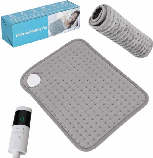 Elektriline soojenduspadi 30 × 40 cm juhtpuldiga, 9 taset, 45 W – 1 tk