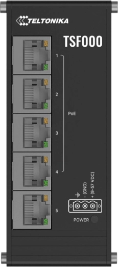 Teltonika TSF000 low-profile PoE+ Ethernet switch