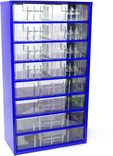 TOKOZi metallist sahtlikapp, 8 keskmist ja 4 suurt sahtlit, 30,5 × 55 × 15,5 cm