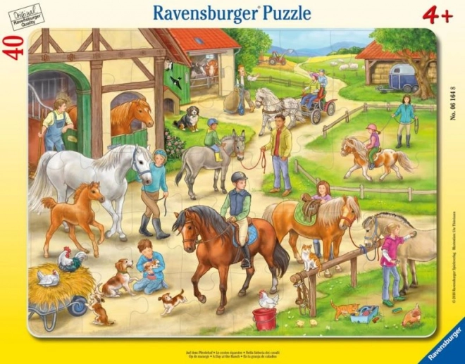 Puzzle Hobusetalu Ravensburger 40 tükki