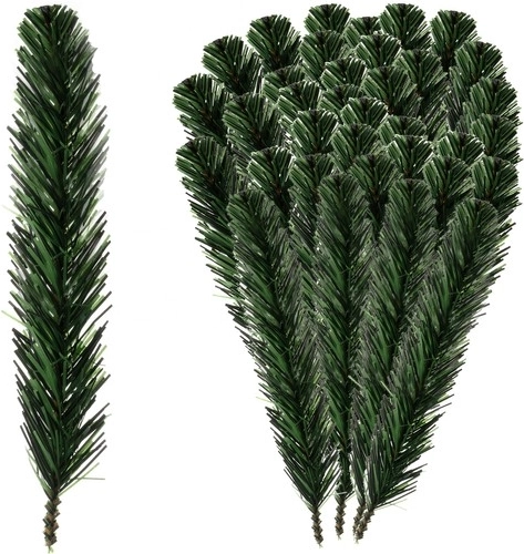 Sünteetilised kuuseoksad 29 cm – pakendis 40 tükki