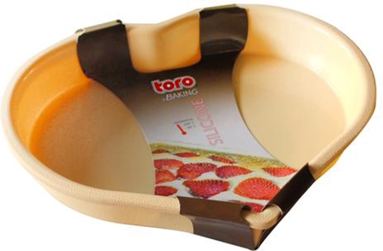 Silikoonvorm südamekujuline kook TORO, kreemjas
