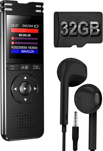 Digital voice recorder ZD08 with microSD 32 GB