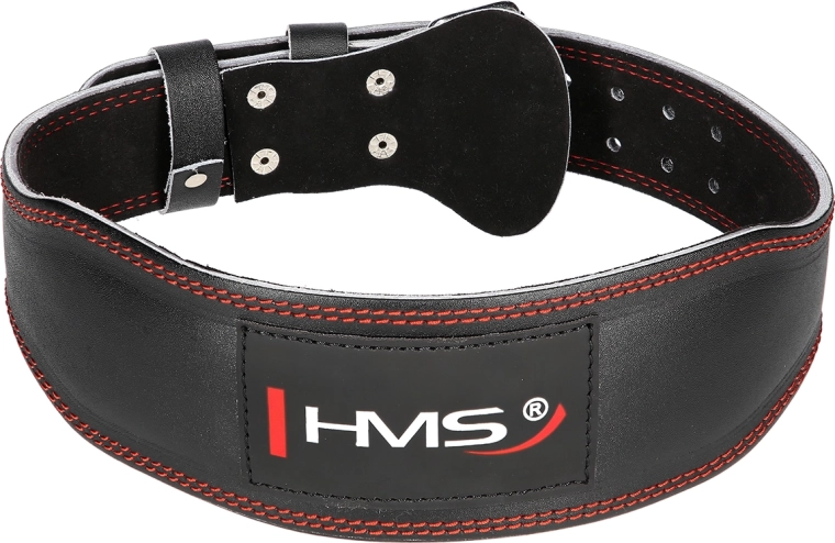 Leather weightlifting belt HMS for support during presses and squats – S