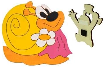 Puidust dekoratiivne magnet Tigus