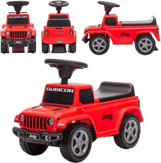 Children’s Jeep Rubicon ride-on with sound, red