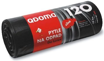 Tugevad prügikotid 120 l, mustad, 70 × 110 cm (10 tk)