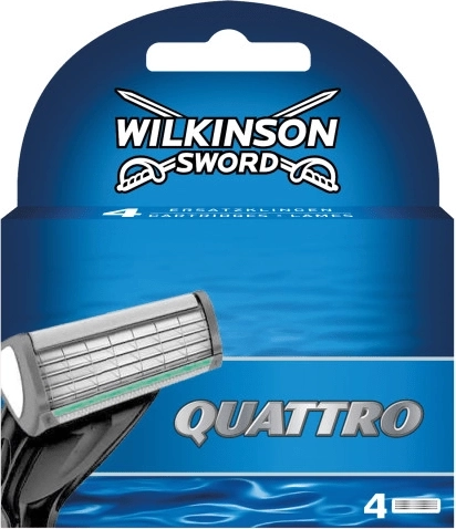 WILKINSON QUATTRO vahetatavad raseerimispead, 4 tk