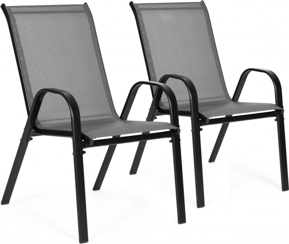 2 aiatooli komplekt terrassile või rõdule, hall MultiGarden